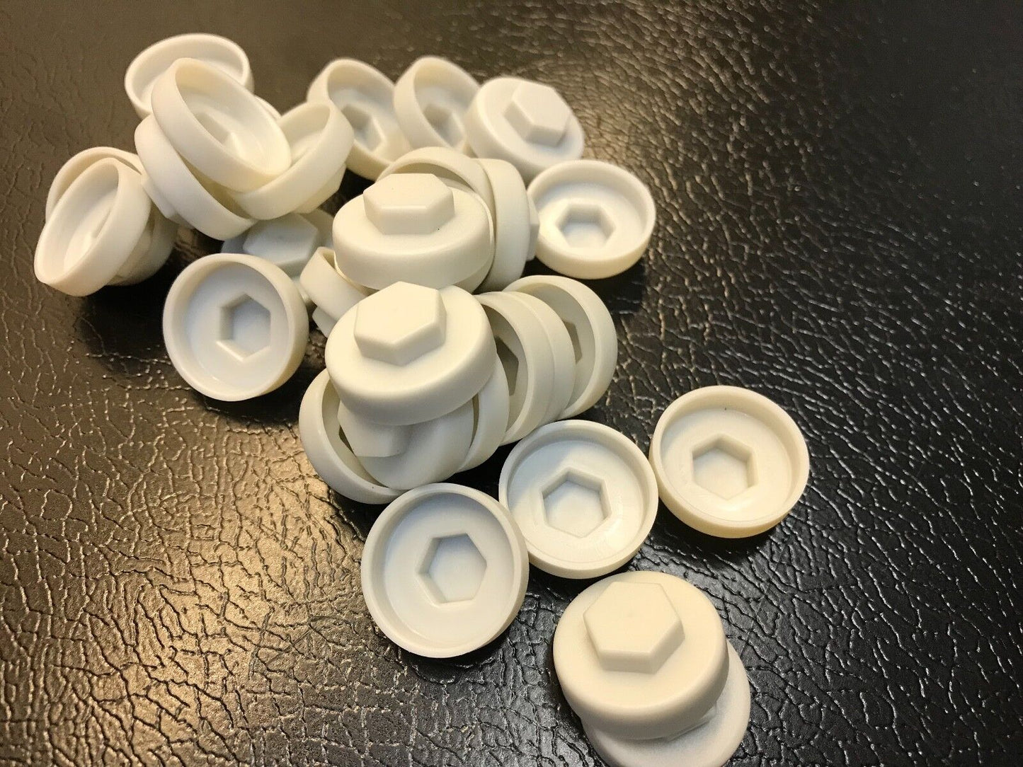 19mm Cream Colour Caps 5/16 Hexagon Head (1000)