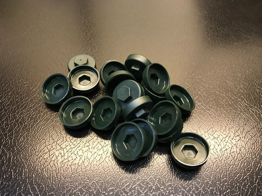 19mm Juniper Green Colour Caps 5/16 Hexagon Head (1000)