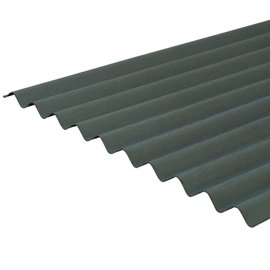 Green Bitumen Corrugated Roof Sheet 930mm x 2000mm (Each)