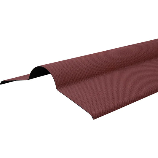 Red Bitumen Corrugated Roof Ridge Capping 450mm x 1000mm (Each)
