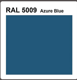 Drip Flashing 0.50mm, Azure Blue Plastisol 100mm x 40mm x 30mm x 10mm (2.5m)