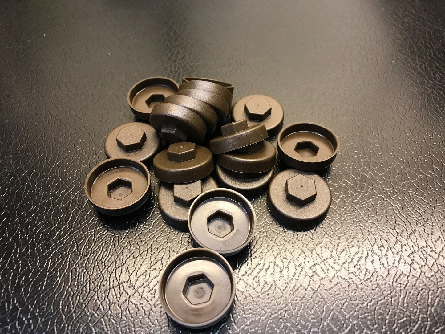 19mm Vandyke Brown Colour Caps 5/16 Hexagon Head (1000)